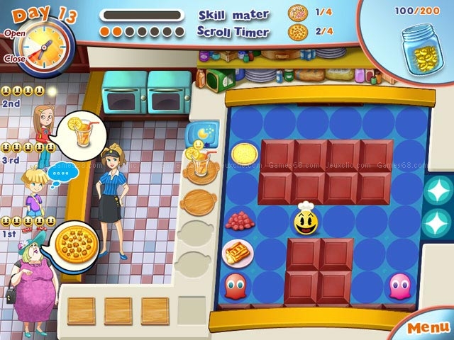 Pac-man pizza parlor