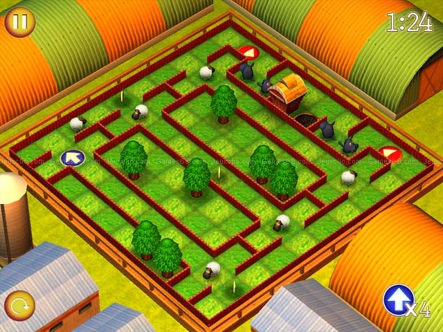 Running sheep: tiny worlds