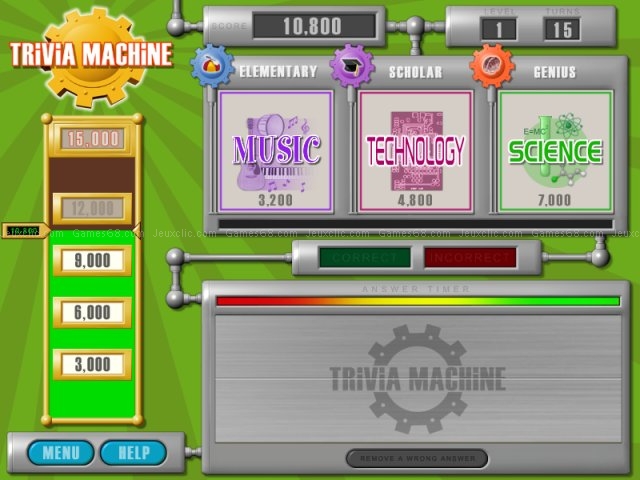 Trivia machine