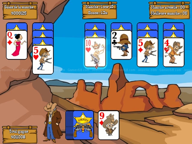 Gunslinger solitaire