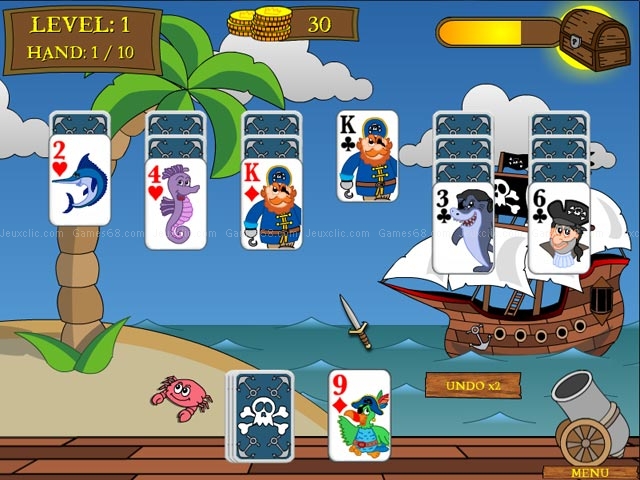 Pirate solitaire