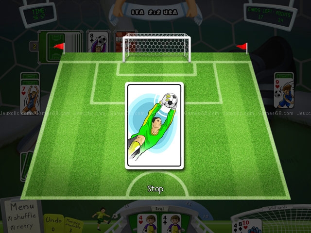 Soccer cup solitaire