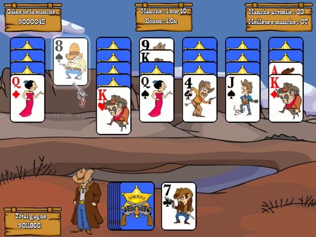 Gunslinger solitaire