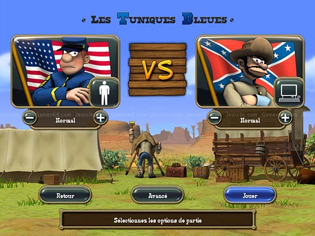 Les tuniques bleues: nord vs sud