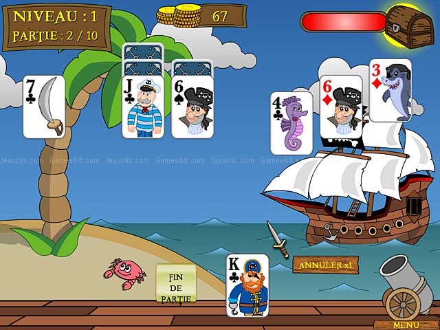 Pirate solitaire