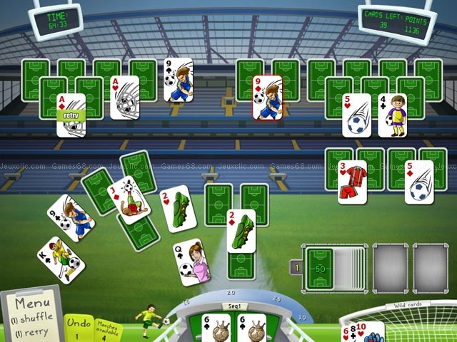 Soccer cup solitaire