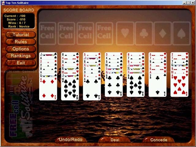 Top ten solitaire