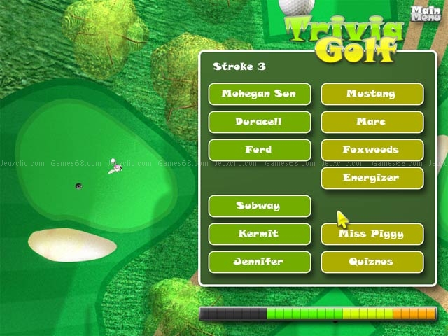 Trivia golf